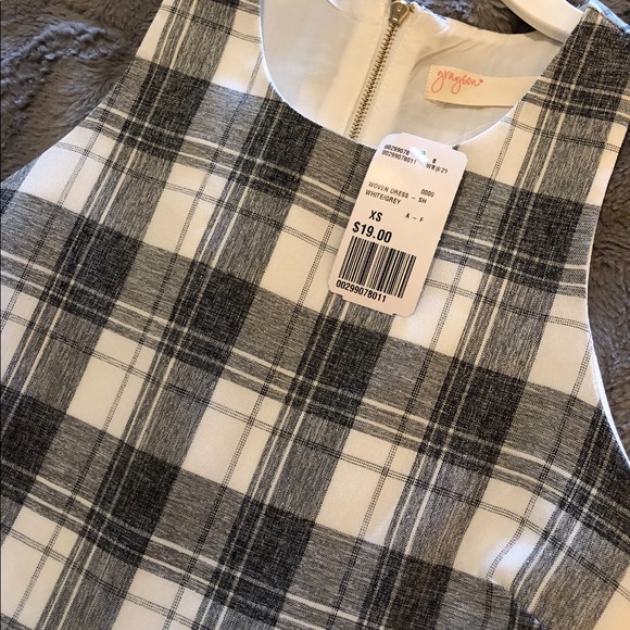 Forever 21 Plaid Skater Dress, NWT - Picture 3 of 4